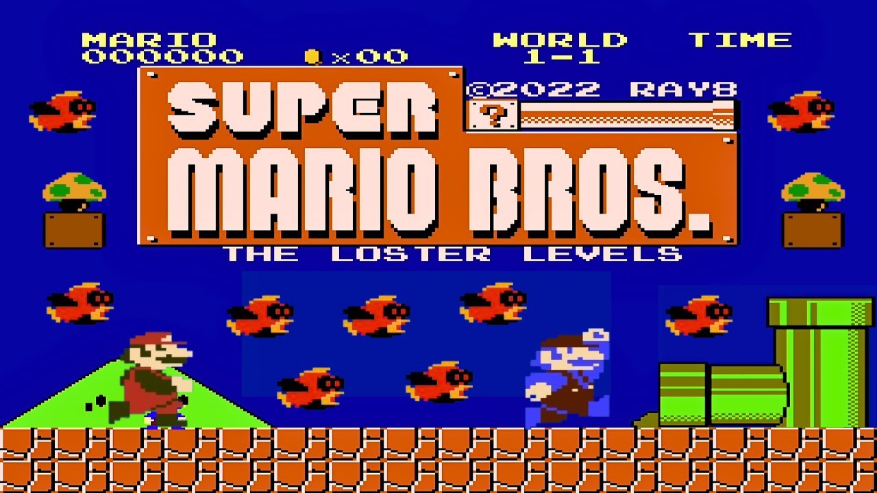 The Loster Levels! Nes Super Mario Bros Gameplay
