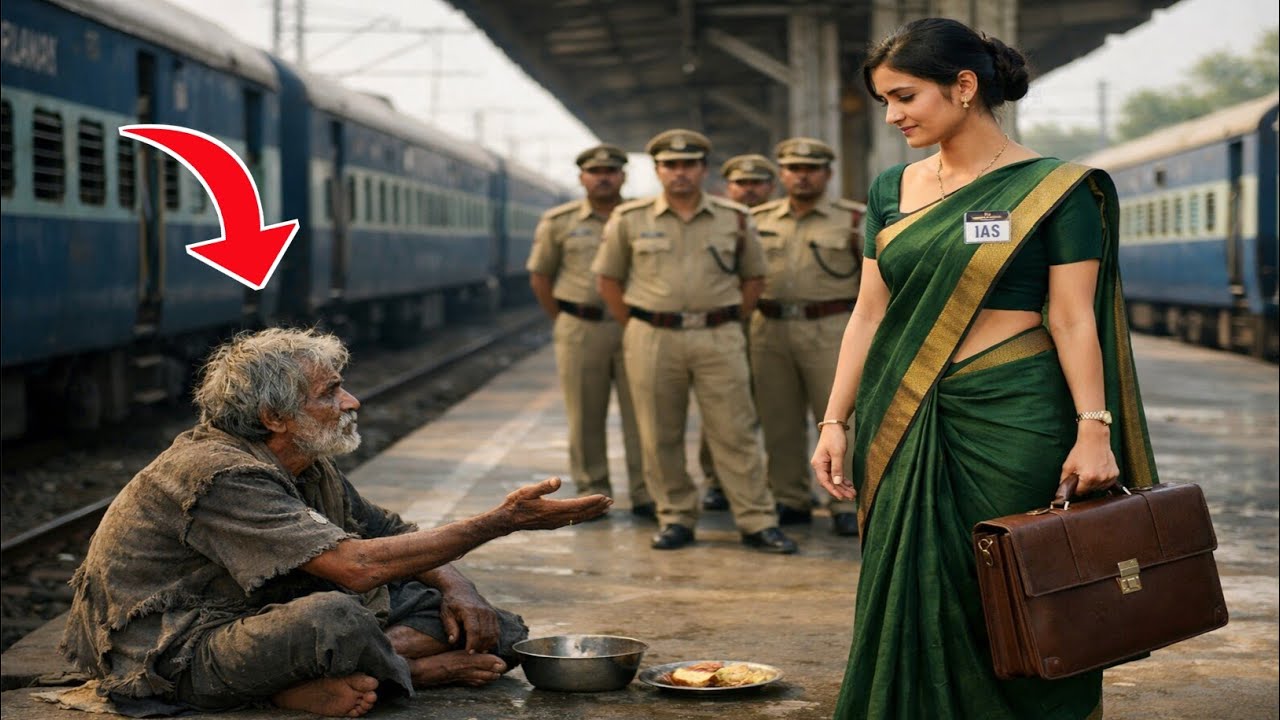 बेटी DM. बनकर घर लौट रही थी... बूढ़ा बाप रेलवे स्टेशन पर भीख मांगता हुआ मिला... फिर आगे जो हुआ...