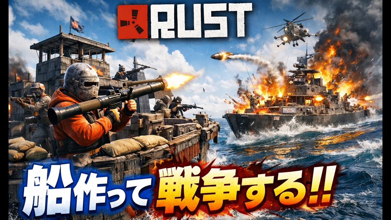 船作って戦争したらこうなる【RUST】