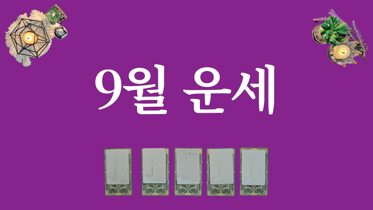 9월 운세 ⭐️ (feat.9월에 있을 좋은 소식)