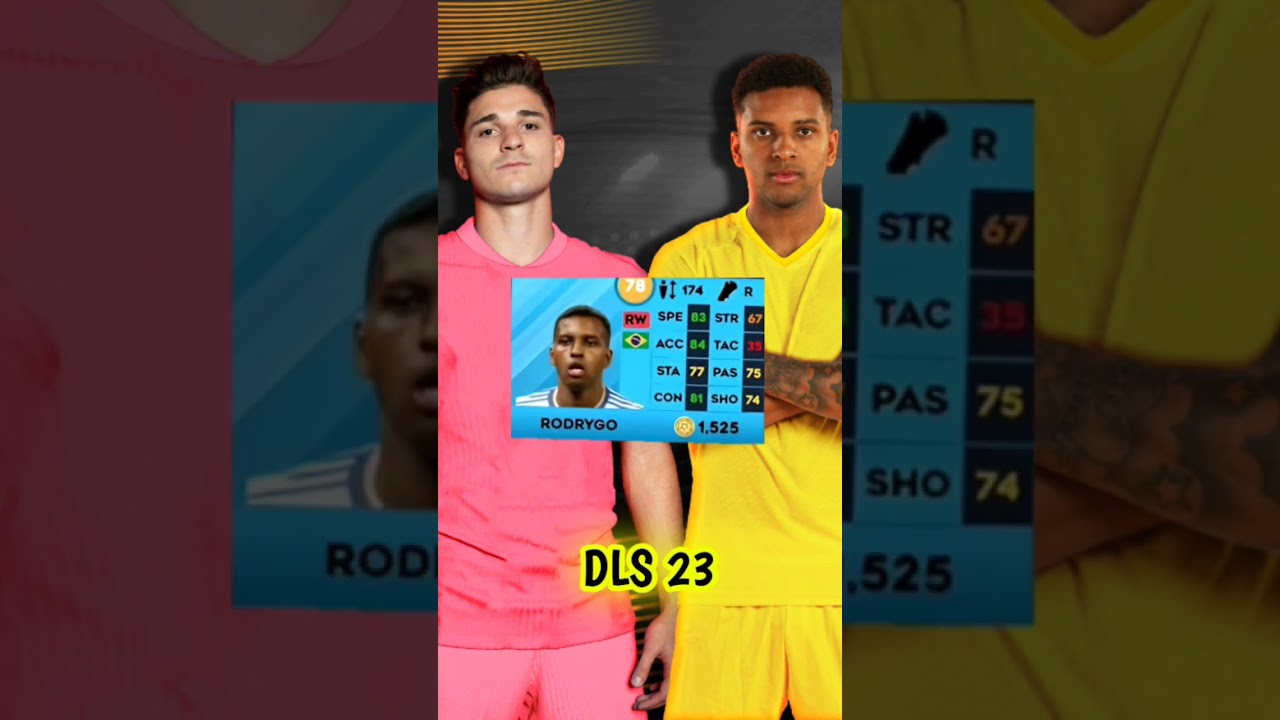 JUGADORES EN CADA VERSI&Oacute;N DEL DLS (Rodrygo) |5|#dls25 #shorts #short #shortvideo #viralvideo #tiktok