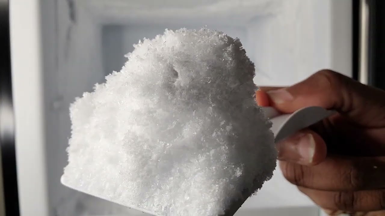 BIG PILE FLUFFY FROST SCRAPING | ORIGINAL FREEZER FROST | #asmr #frostscraping  #onlybites