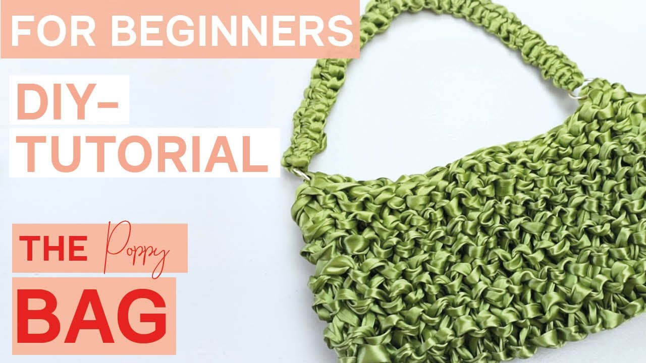 Tasche stricken: Schritt f&uuml;r Schritt Anleitung | Stricken f&uuml;r Anf&auml;nger The Poppy Bag | DIY Einfach
