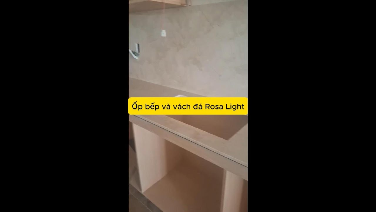 Bếp đá Rosa Light – Vẻ đẹp nhẹ nhàng từ đá tự nhiên nâng tầm không gian bếp hiện đại