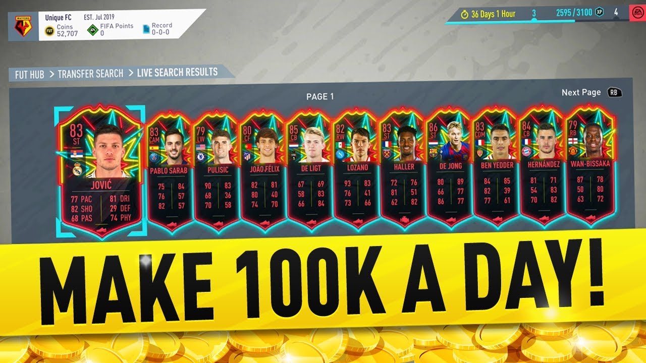 HOW TO MAKE 100K A DAY WITH OTW CARDS! FIFA 20 TRADING TIPS