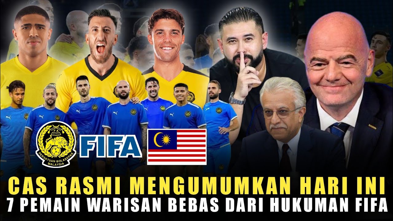 🔴CAS Rasmi Mengumumkan Hari Ini😍 7 Pemain Warisan Bebas Dari Hukuman FIFA?