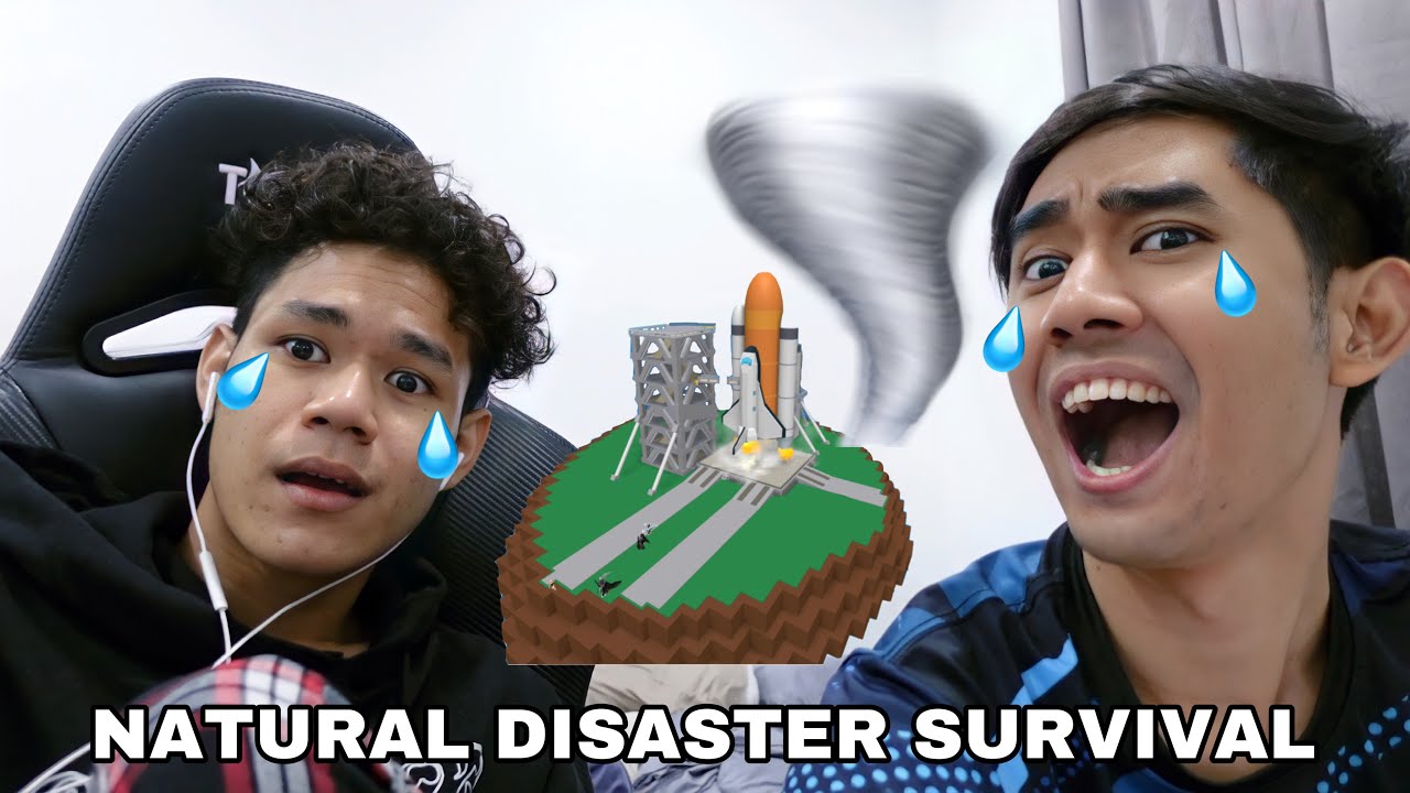 TAKUT LA TOLONG KAMI 😭 NATURAL DISASTER SURVIVAL ROBLOX 😂