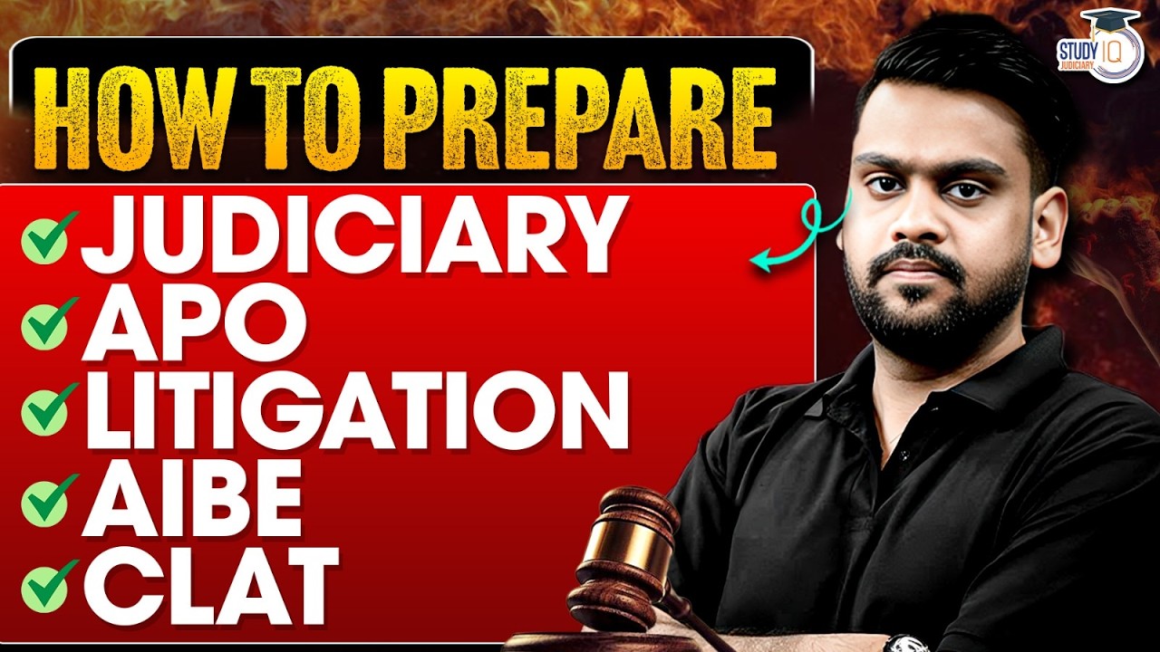 HOW TO PREPARE JUDICIARY, APO, LITIGATION, AIBE, CLAT  | By Nishank sir