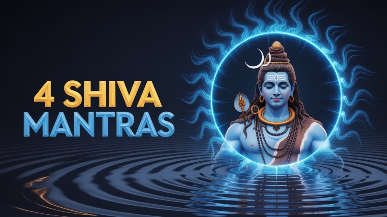 🌸 The 4 Most Powerful Shiva Mantras (Deep Bass) | Somvar Special 🔱