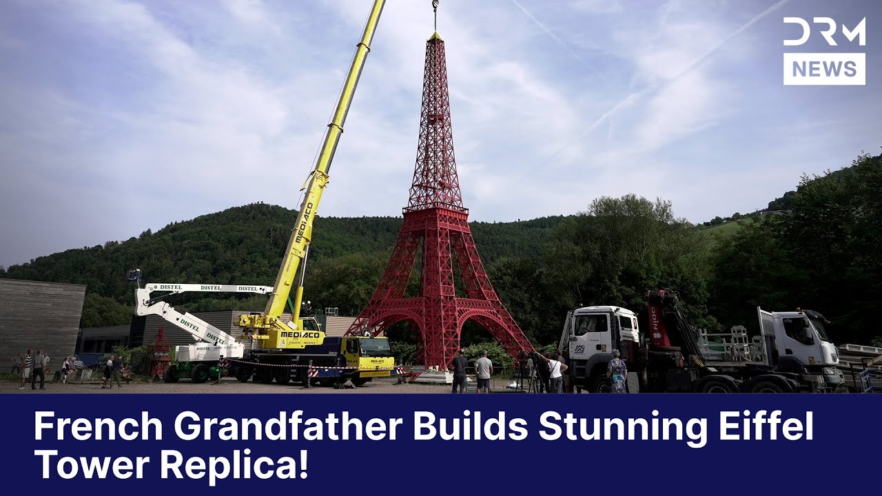 WATCH: Replica Eiffel Tower Built from Historic Plans in France | DRM News | AJ1Z