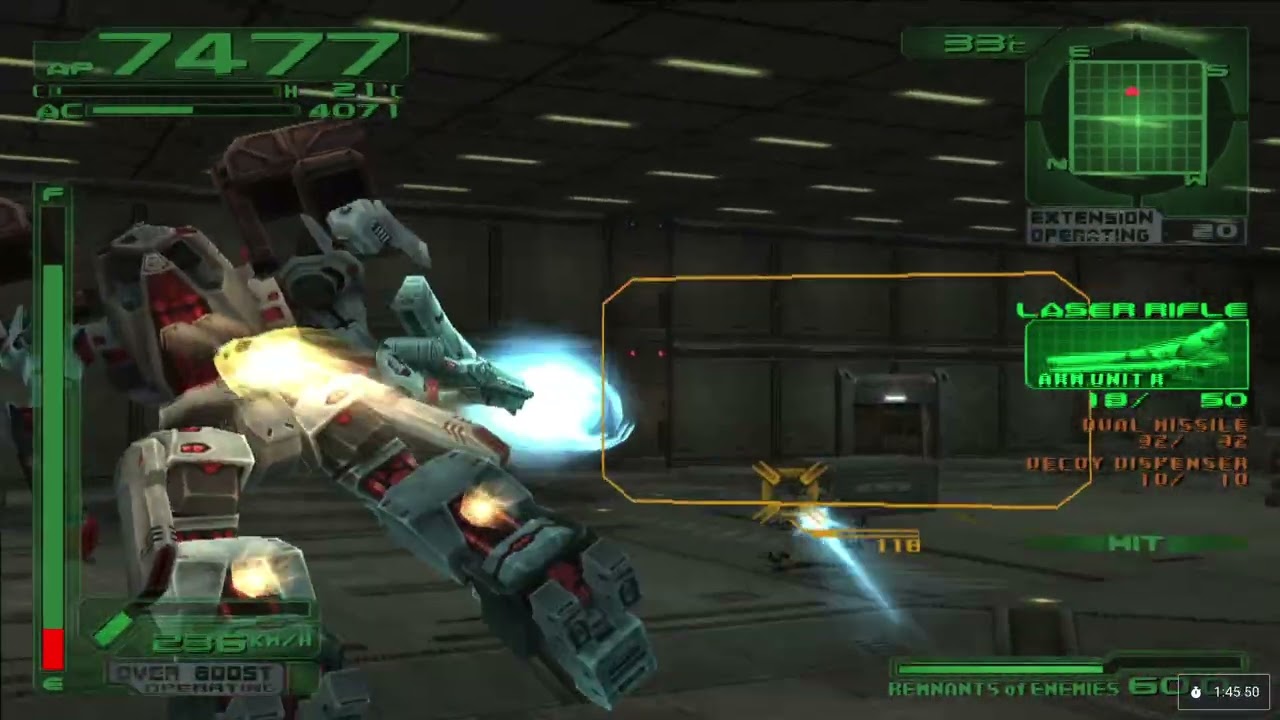 Armored core 3 - Retroachievements - Destroy Kisaragi Forces - S Rank - Hard mode