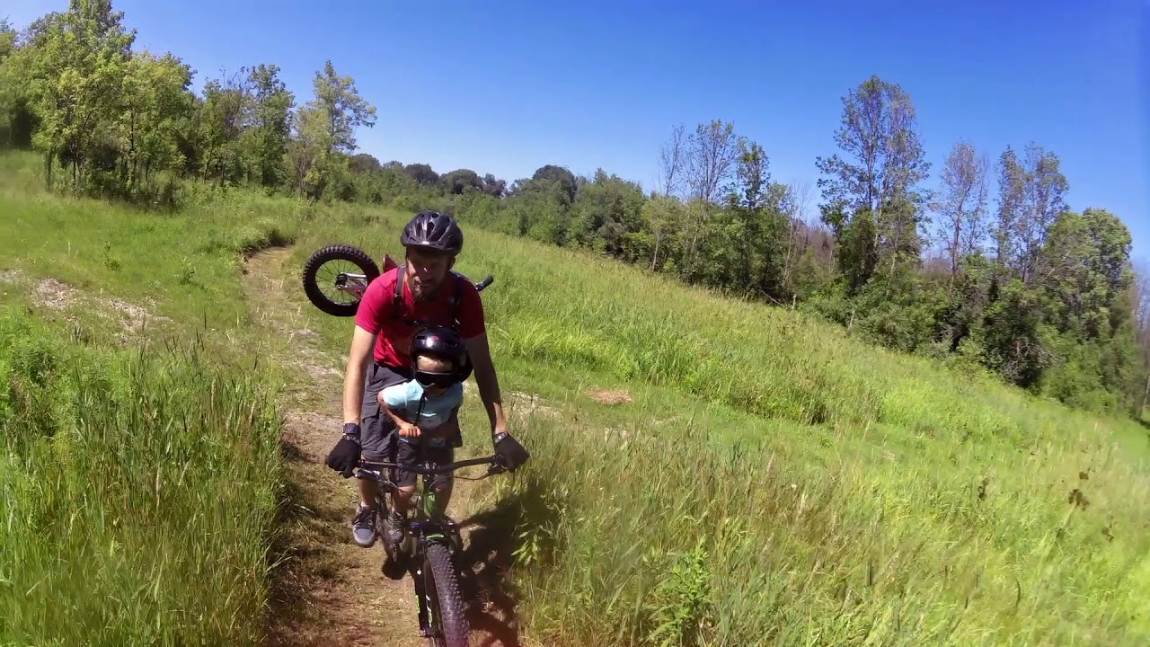 Mountain Biking Tyke-Toter Review and Sample Footage