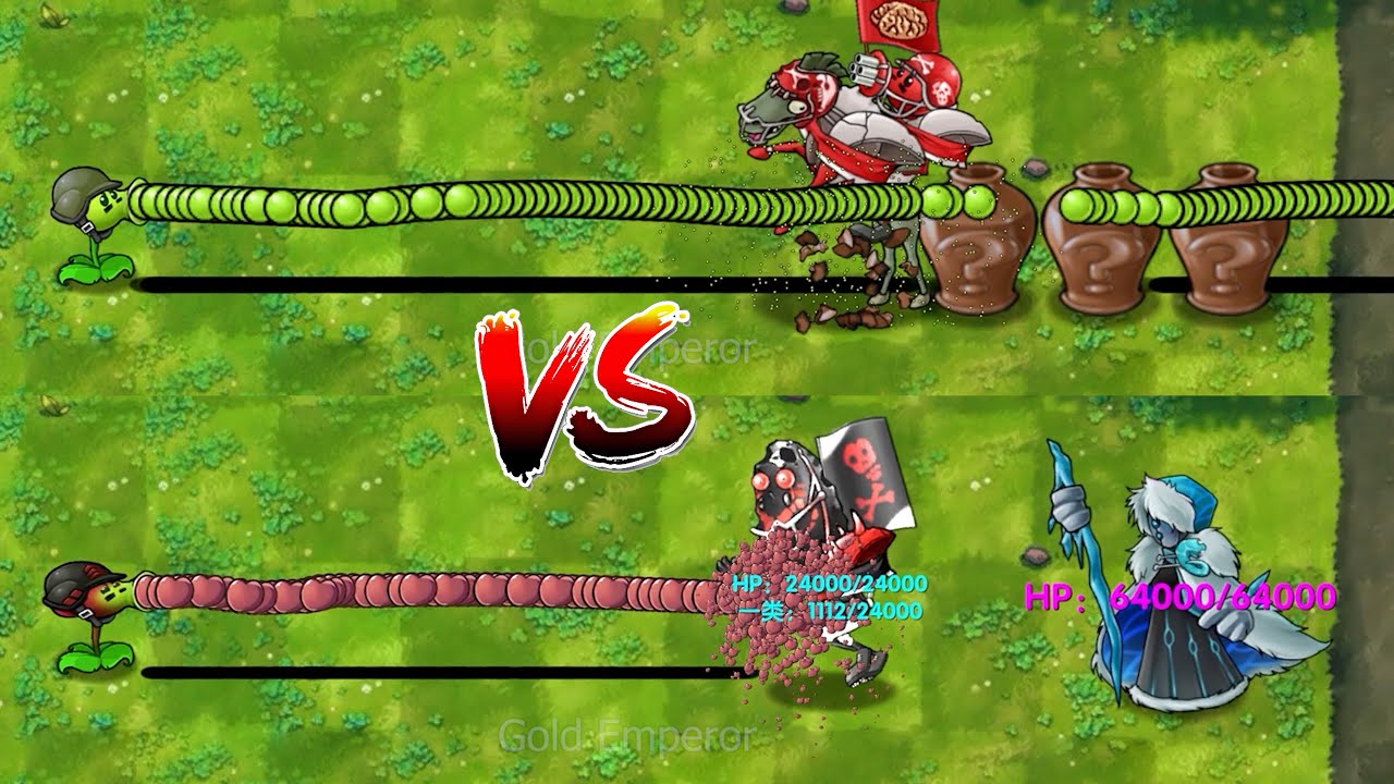 PvZ Fusion 3.2 - All Pea Plants With Rapid Fire Vs 4 Random Zombie Vase Breakers -P79- Who will win?