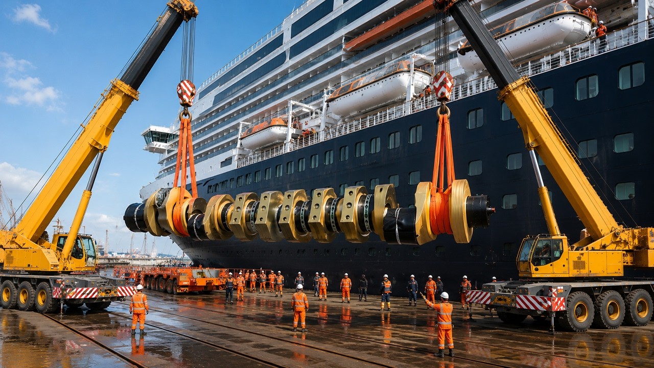 Inside Massive Ship Repair Yards | Dry Dock Process, Hull Cleaning & Engine Rebuild