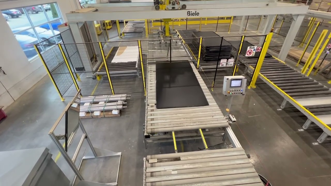 Barberan Laminating Line with Automatic Infeed and Outfeed for sale by CMS