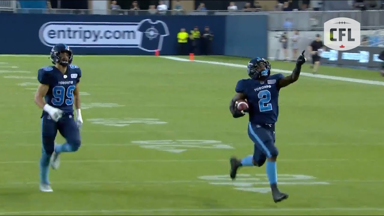 Incredible punt return TD by RB Chris Rainey | CFL 2019 - week 4