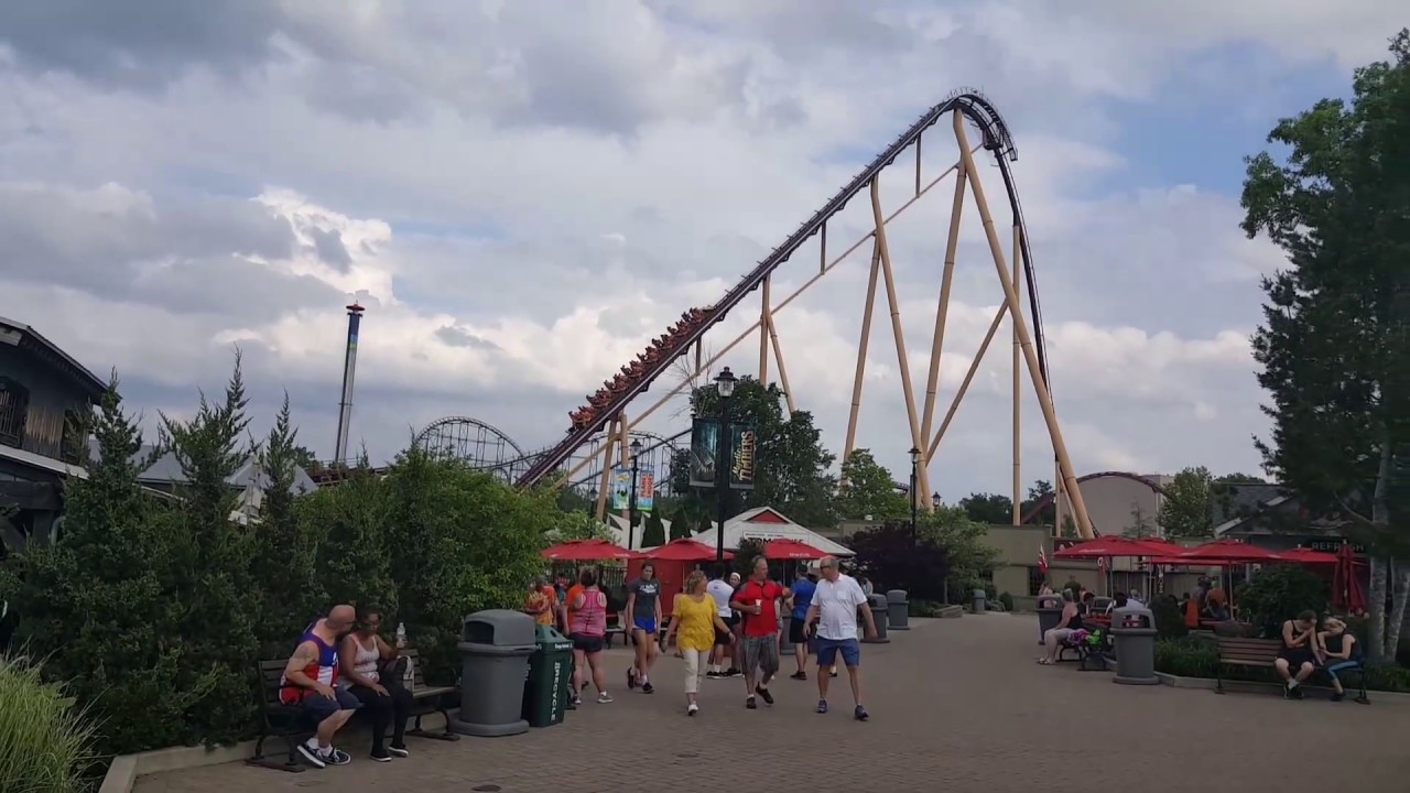 Kings Island Diamondback stuck 40 min. Power Outage on lift