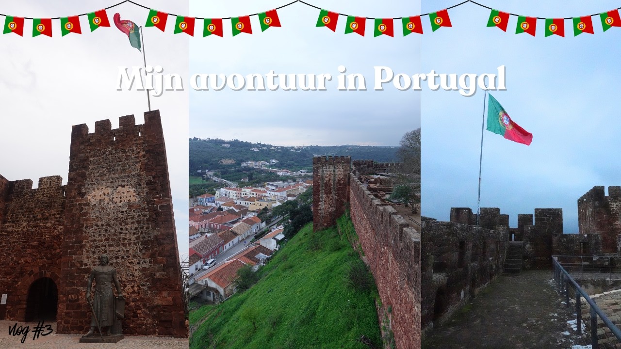 Ons klaslokaal en kasteel van Silves bezoeken met prachtig uitzicht! ☆ #portugalvlog3