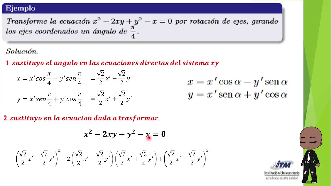 ROTACIÒN DE EJES EN EL PLANO