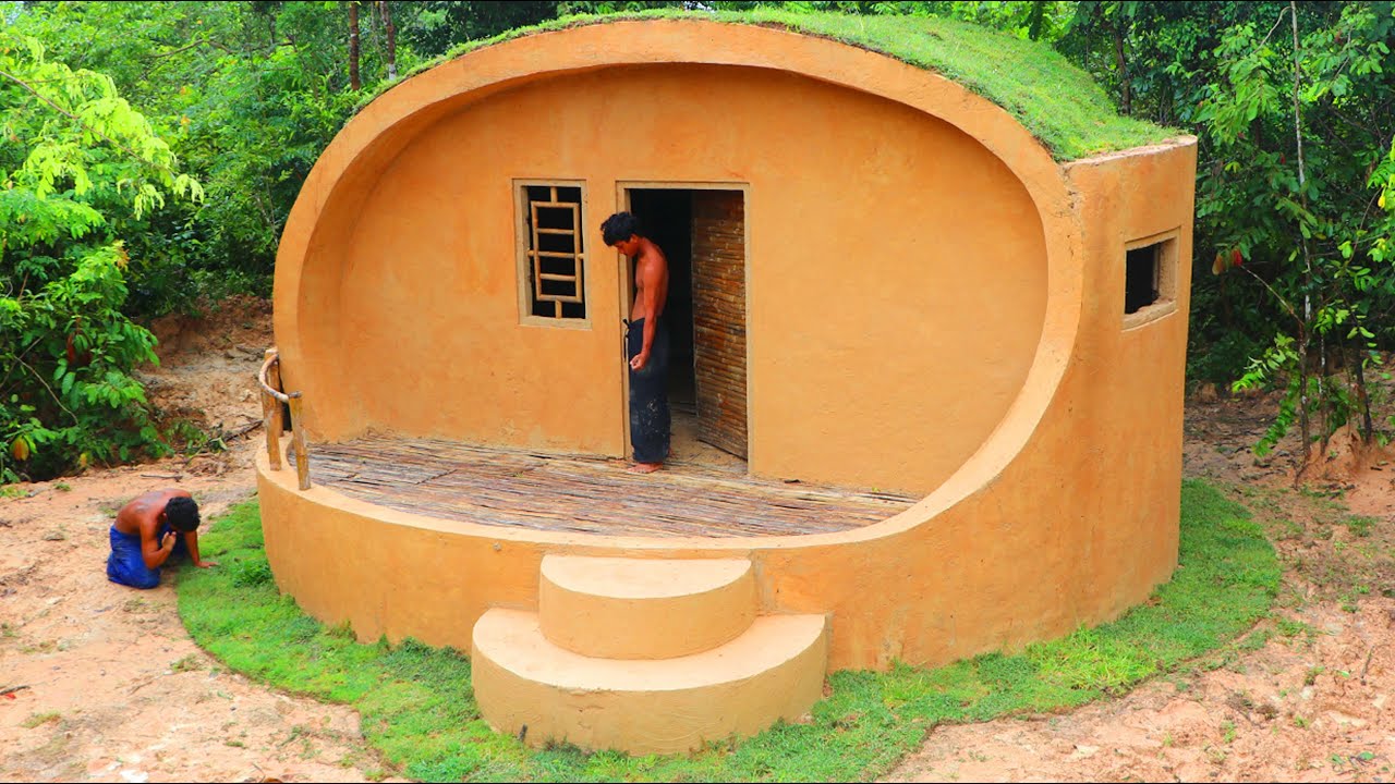 Building A Modern Underground Millionaire House Using Primitive Tools