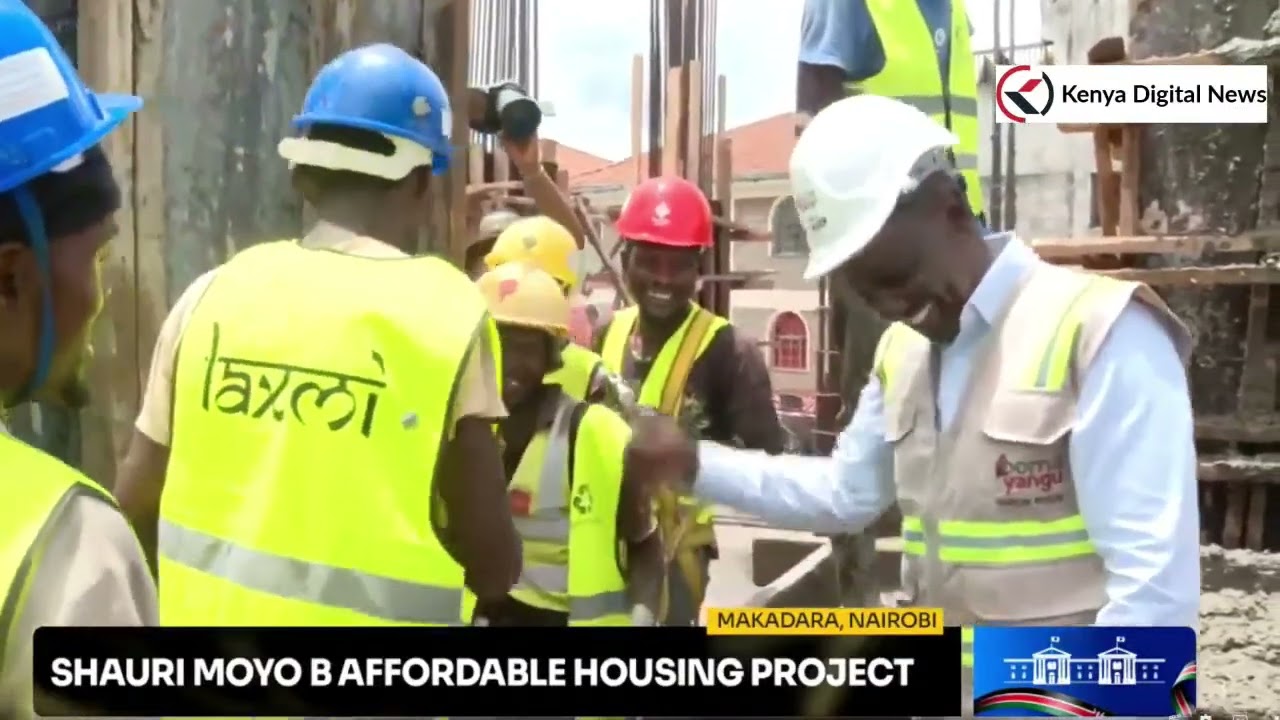 President Ruto visits Shauri Moyo B Affordable Housing project in Makadara, Nairobi.