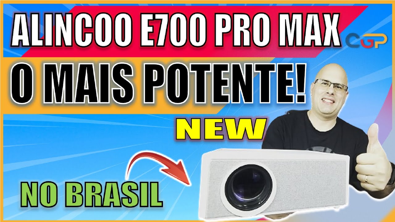 PROJETOR MAIS POTENTE LCD LED DA CATEGORIA COM 28000 LÚMENS. ALINCOO E700 PRO MAX 2024. Geek353
