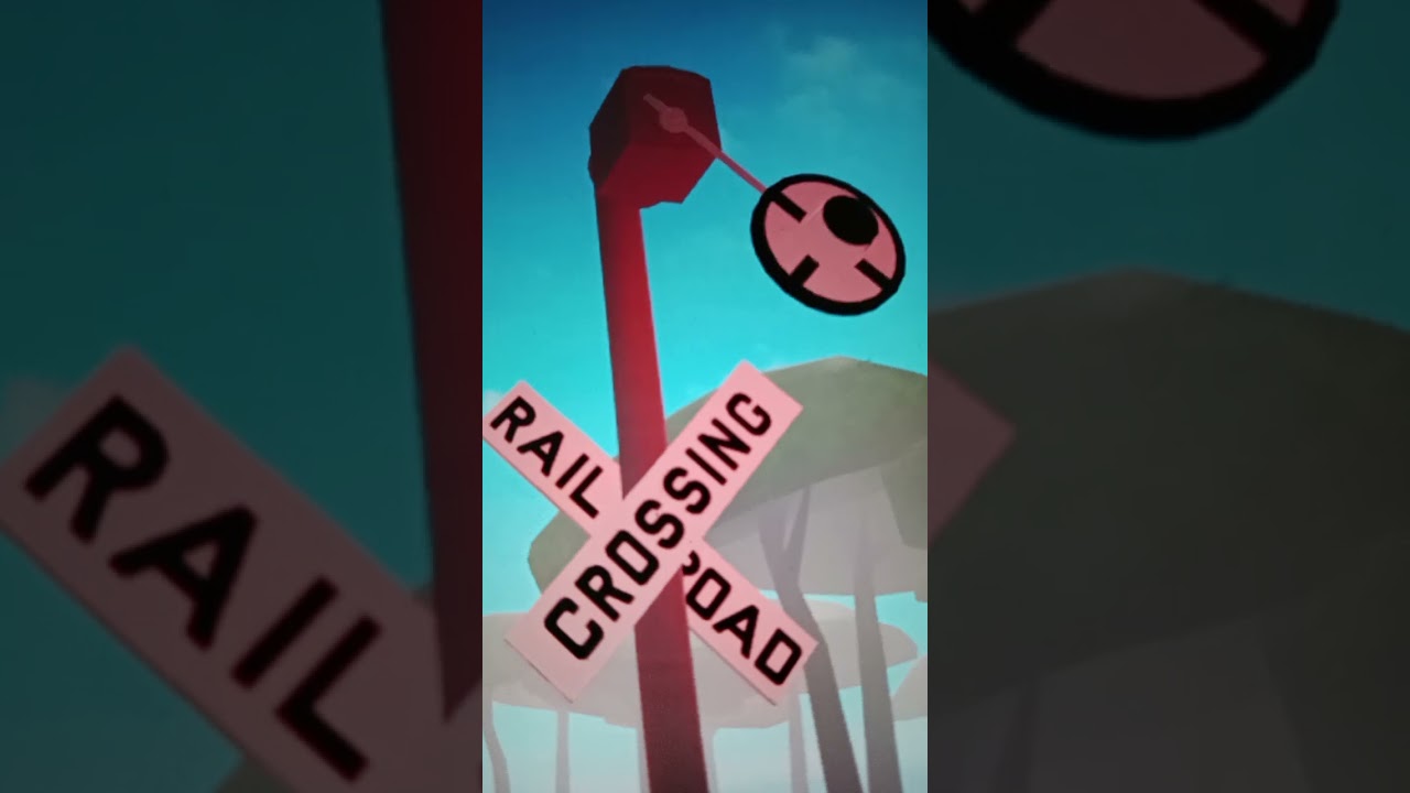 Railroad crossing lamp train