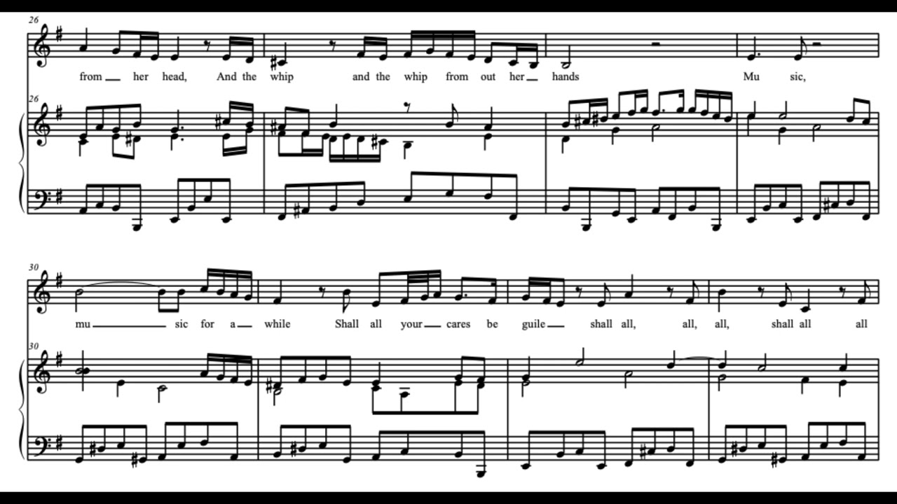 Music For A While (H. Purcell) Score Animation