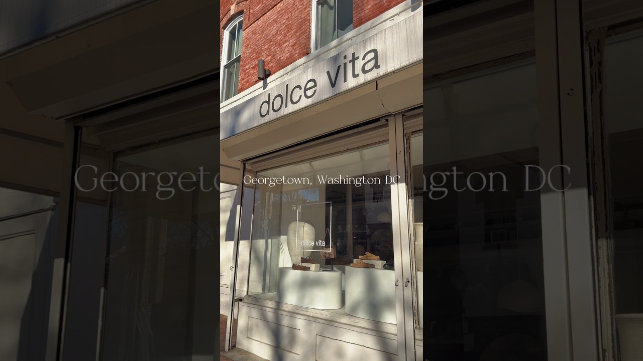 The adorable Georgetown neighborhood in Washington, DC 