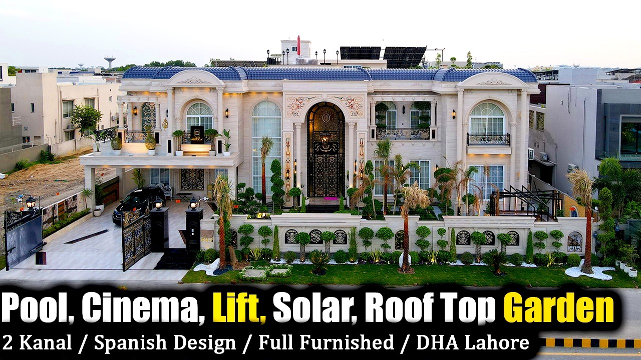 Pakistan,s Most Luxurious 2 Kanal Spanish House With Full Basement In DHA Phase 6 Lahore