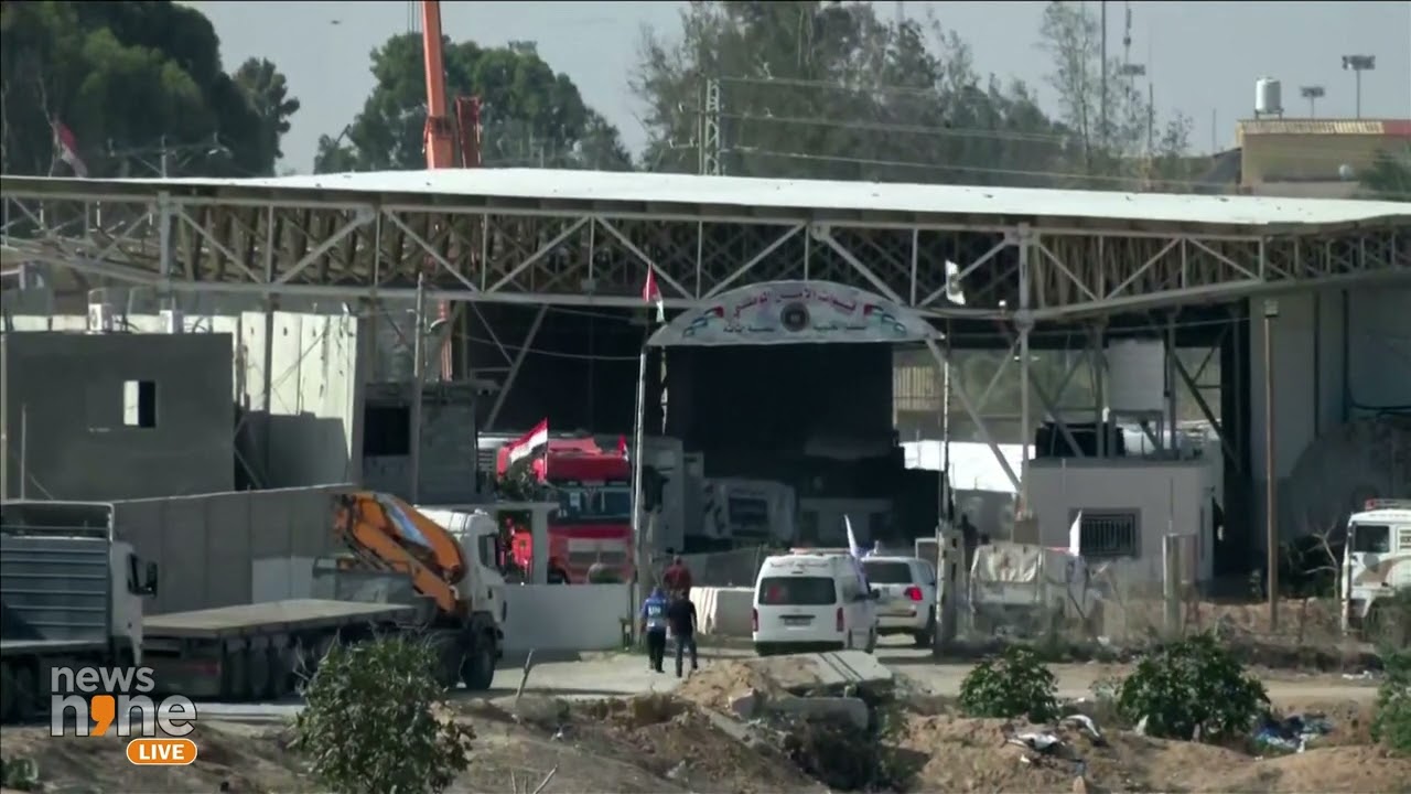 Twenty Aid Trucks Enter Gaza Through Egypt Rafah Border Crossing | News9