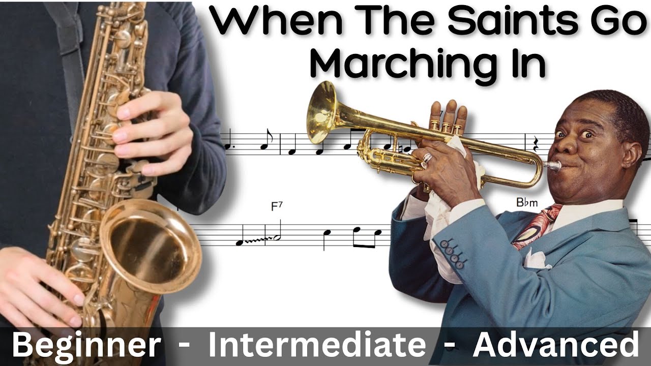 How to Play 'When The Saints' On Sax - 3 Versions Beginner to Advanced!