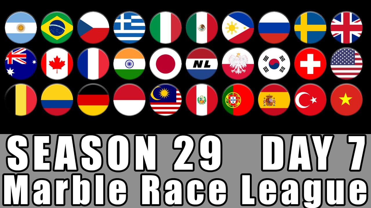 Marble Race League Season 29 Day 7 Marble Race in Algodoo / Marble Race King