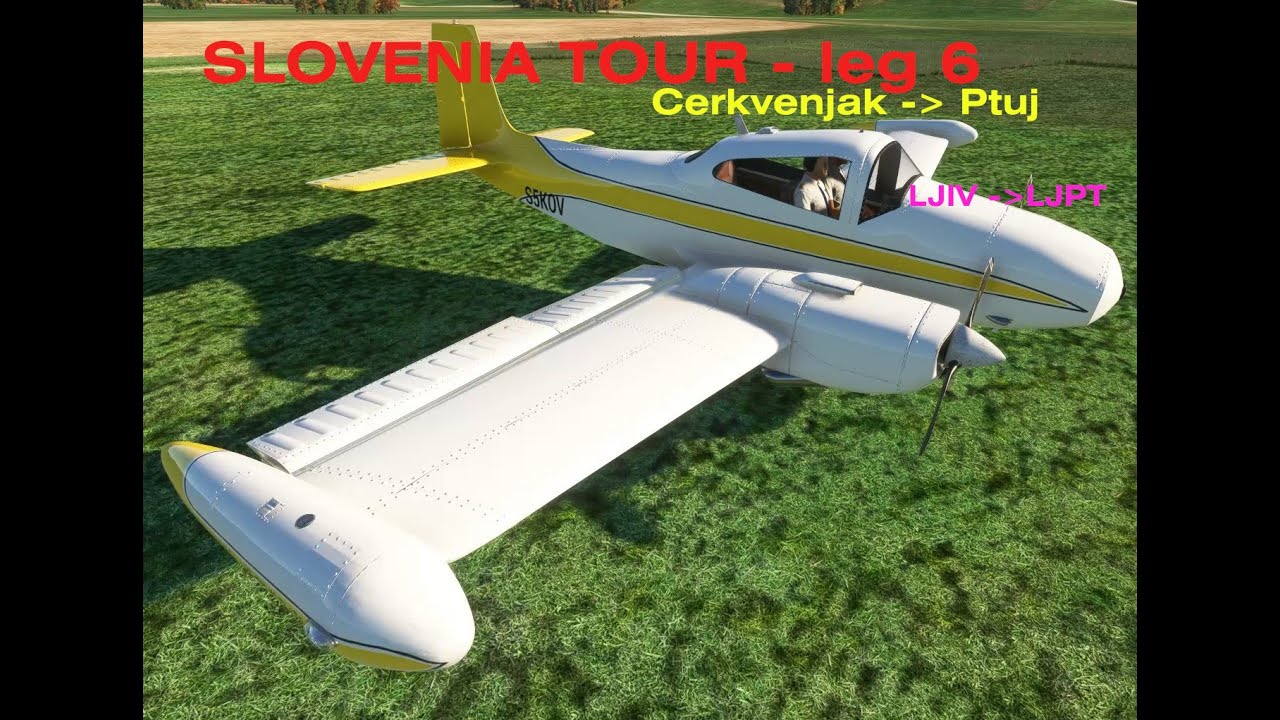 Leg 6 flight from Cerkvenjak to Ptuj LJVI to LJPT