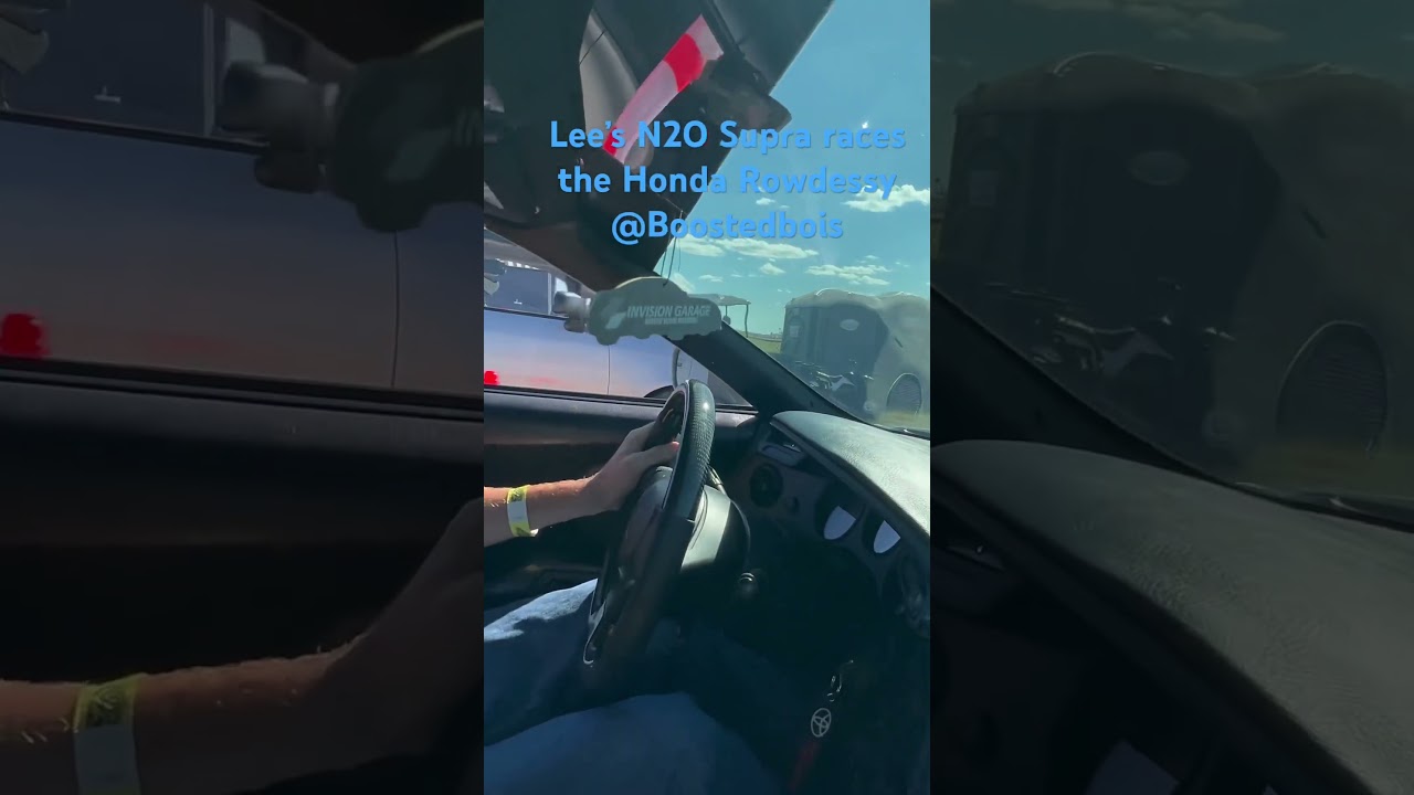 @invisiongarage @boostedboiz @1320video Lee&rsquo;s supra vs. Honda rowdessy