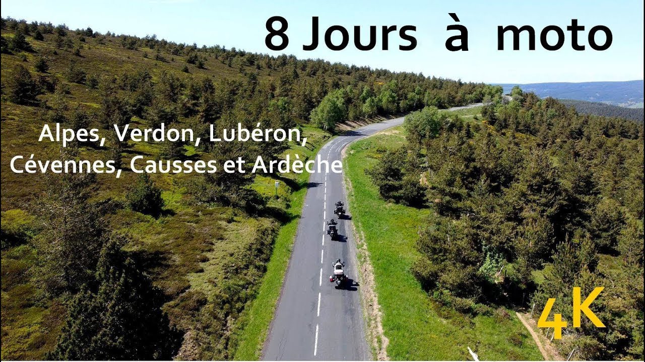 8 jours à Moto : Alpes, Verdon, Lubéron, Ardèche, Cévennes et Causses