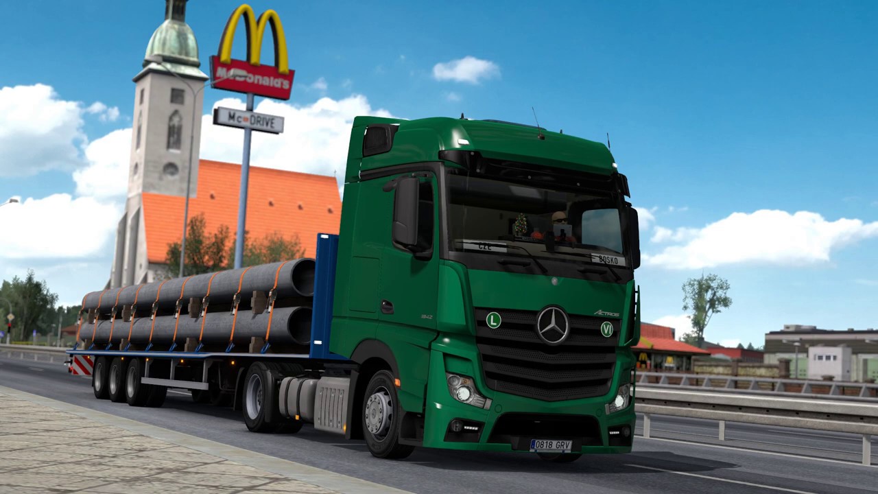 ETS2 Mercedes Actros MP4 1842 Koszalin - Gdańsk