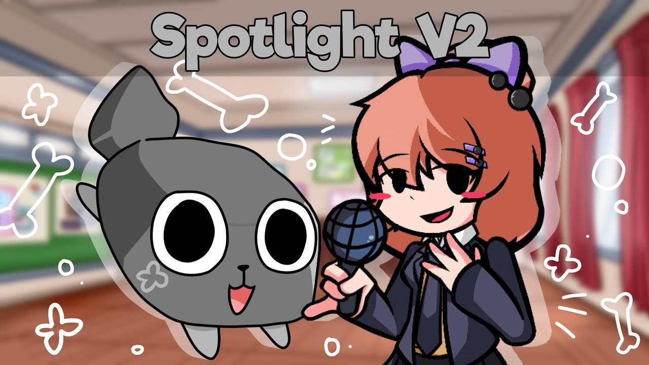 Rock and Rolled - Spotlight v2 but Pebble and Taro V2 sings it (FNF DDTO/DANDY'S WORLD COVER)