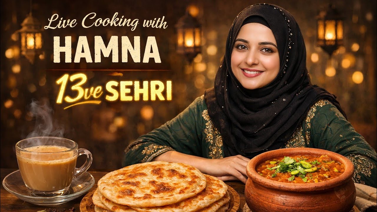 hamna's cooking point is live! sehri time
