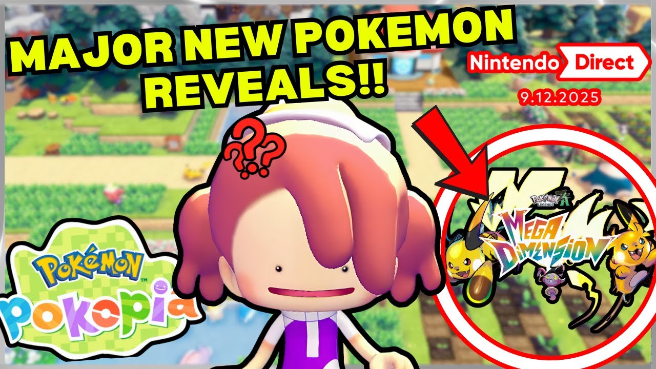 MAJOR NEW POKEMON REVEALS! | Nintendo Direct September 2025 | Legends Z-A DLC Mega Raichu | Pokepia