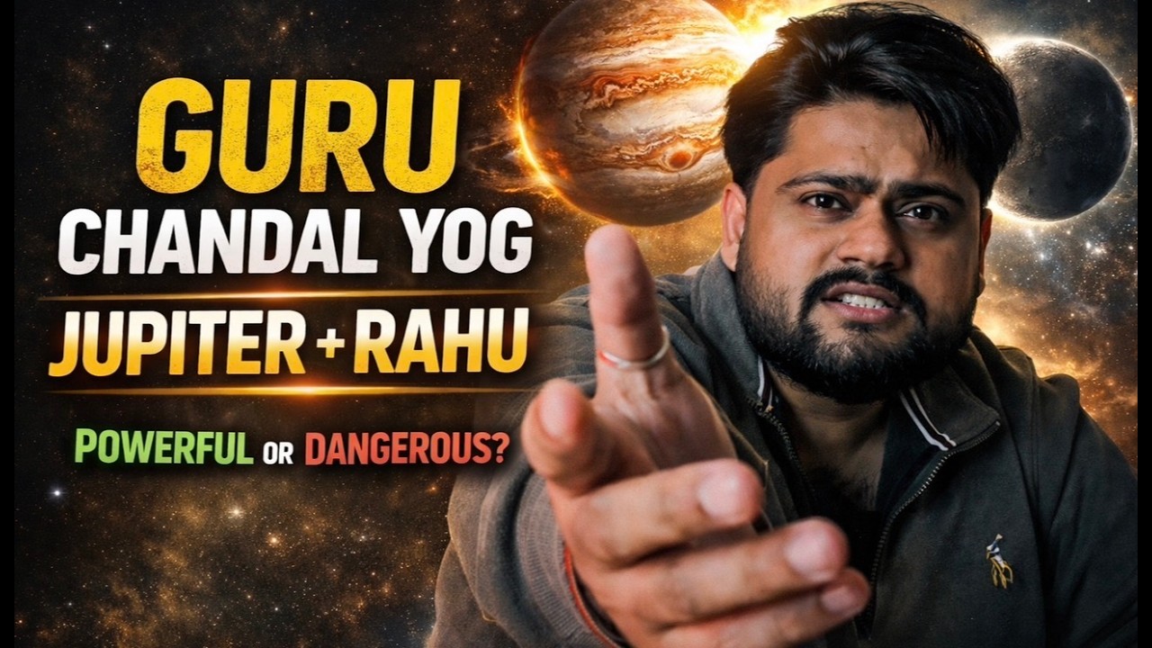 Guru Chandal Yog Explained | Jupiter Rahu in All 12 Houses | Anmol Verma