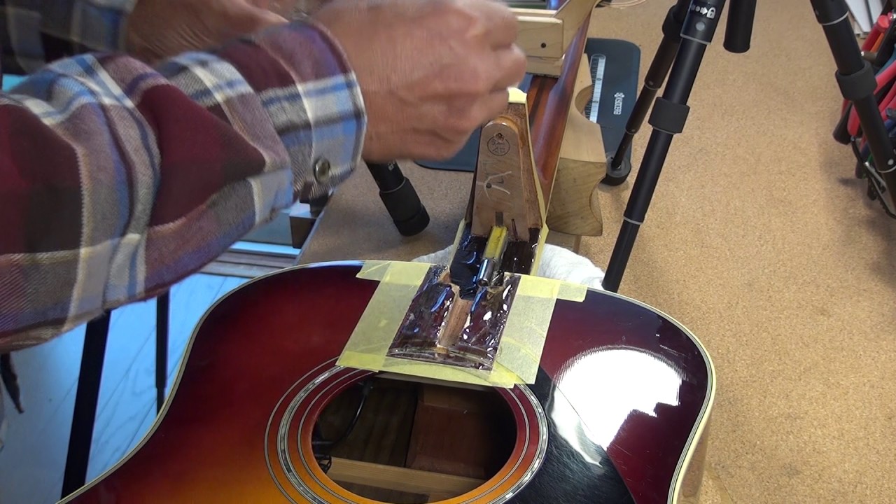 Gluing neck joint on YAMAHA LLX16 - alternative  view