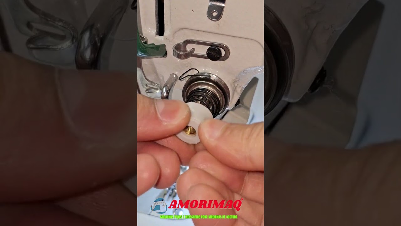 Como Montar o Tensor da Máquina Reta Industrial Jack Yamata Siruba Gemsy Outras!