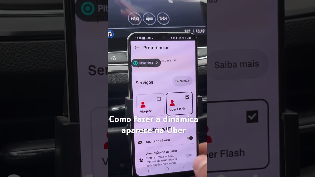 Como fazer o valor din&acirc;mico da Uber aparece.