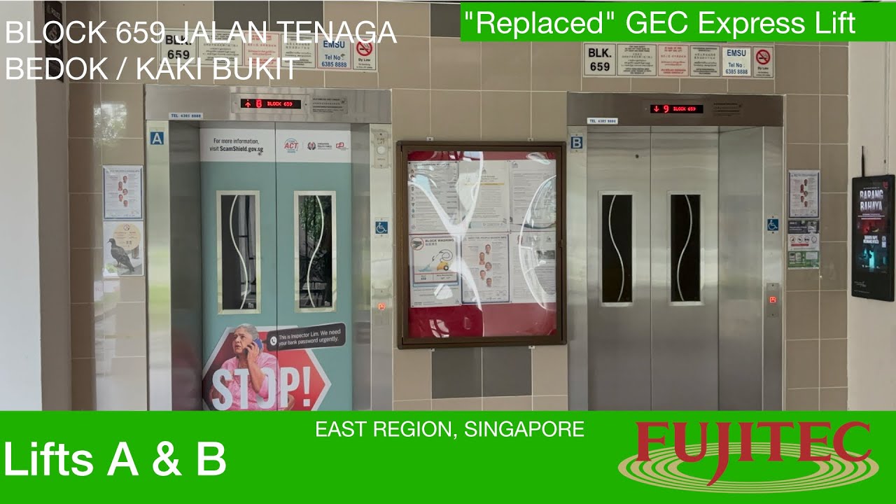 HDB Block 659 Jalan Tenaga (Bedok/Kaki Bukit) || Fujitec Elevator 