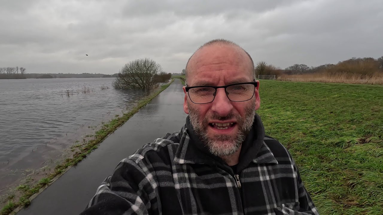 &Uuml;berschwemmungen Fresenburg und V&ouml;rder See  Bremerv&ouml;rde im Januar 2024