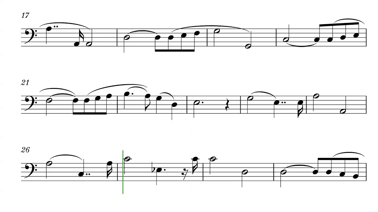 AVE MARIA for Trombone and Piano // PLAY ALONG Sheet Music - Score