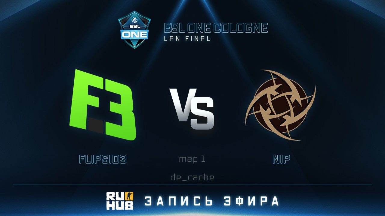 ESL One Cologne 2016. FlipSid3 vs NIP - map 1 - de_overpass