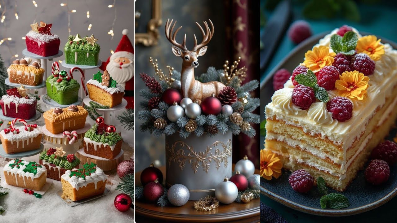 🎂 HOLIDAY Cakes & Cupcakes in Shabby Chic Cottage Kitchen | Christmas Decor Ideas | Elevate Artistry