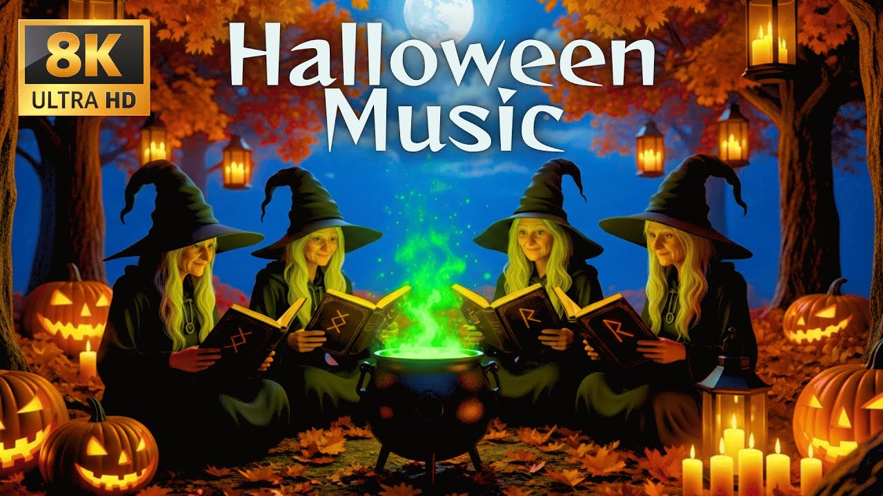 Halloween Night Ambience 2025 🎃 Haunted Pumpkin Village 👻 Relaxing Spooky Sleep Music Collection
